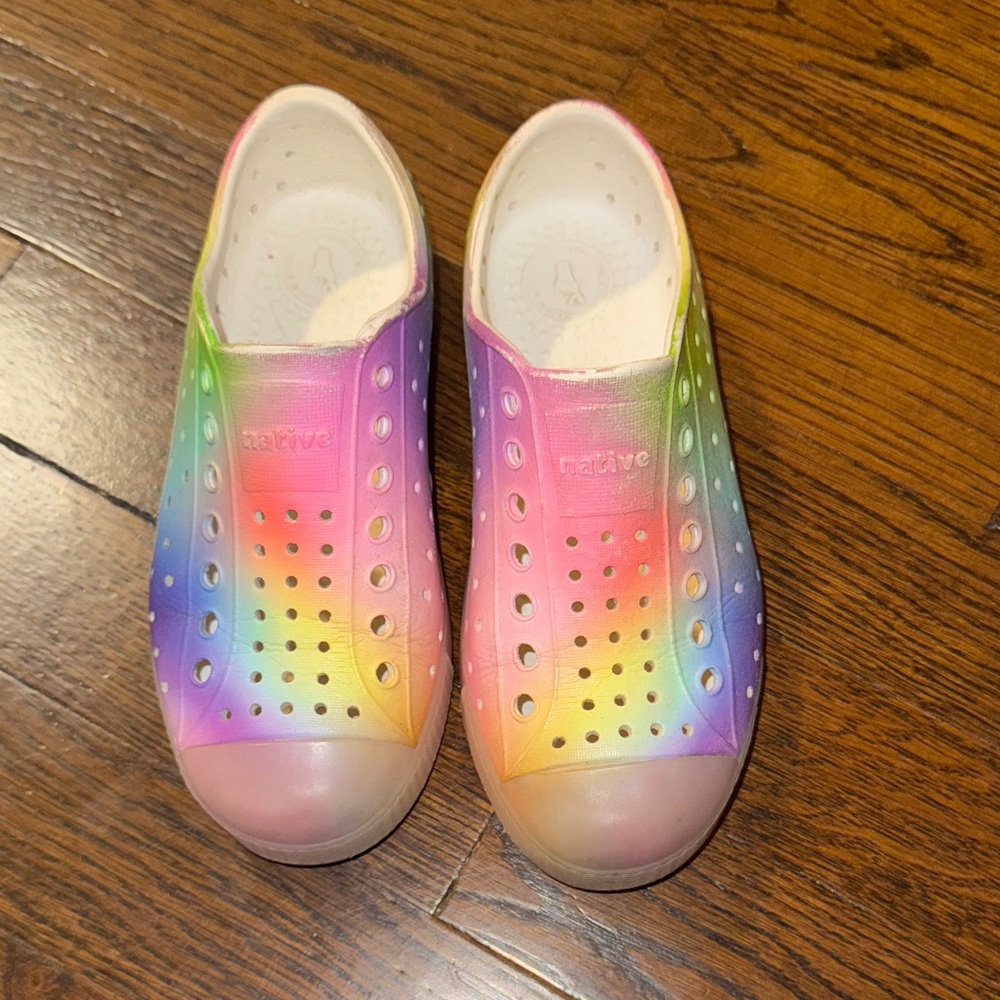 Native Kids Rainbow Slip-On Shoes